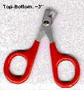 Claw Clippers.  Looking a little like children's safety scissors, these clippers are very easy to position on the claw.